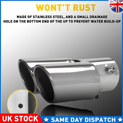 Silver straight cut exhaust - straight,