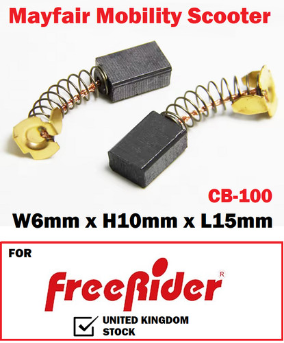 Carbon brushes for freerider - carbon,