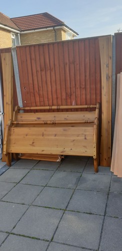 Solid wooden sleigh - wooden,