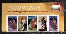 2025USA #5978-5981 Forever Powwows Native American Indian Culture Header Strip 5