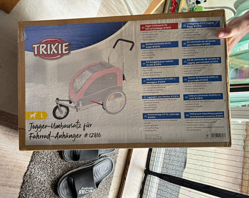 Trixie dog bicycle - dog, trailer