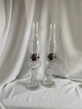 Antique Oil Lamp Clear Glass