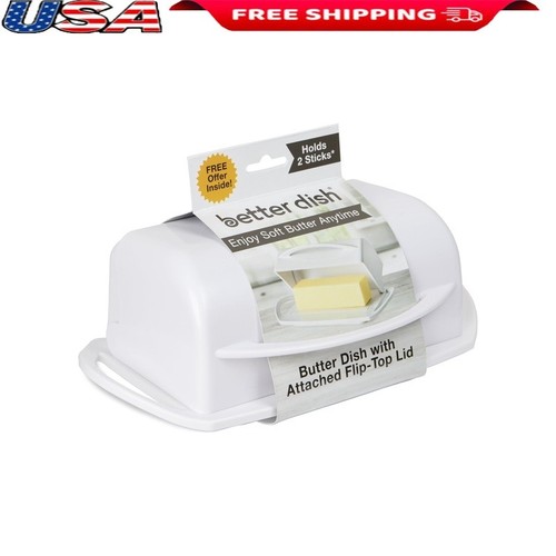 Shatterproof butter dish - shatterproof, w/