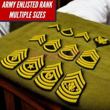 US Army Enlisted Rank | Multiple sizes available | NCO Rank Stripes Chevrons