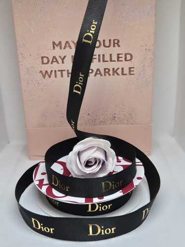 Black gold ribbon dior - 1m,