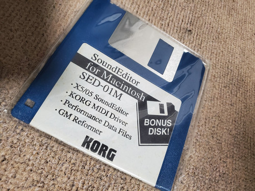 Korg sound editor - sed-01w, for