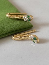 Gold On Sterling Silver Snake