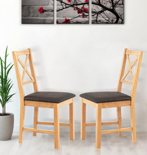 Dining Chairs, Set 2 Small Oak