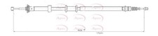 APEC Rear Right Brake Cable