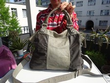 Liebeskind Berlin women's premium XXL bag shoulder bag leather textile Germany TOP