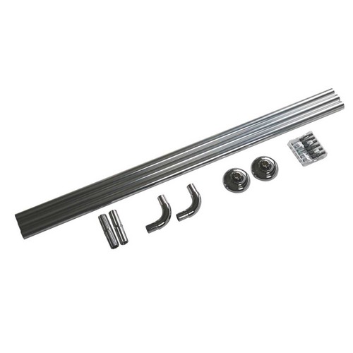 Shower curtain rail system - curtain,