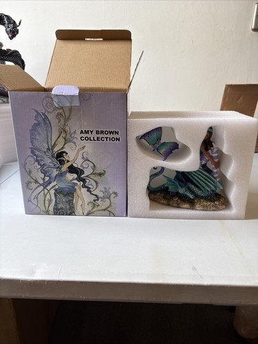 Dragon perch fairy statue - dragon,