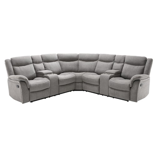 Corner sofa grey - -,