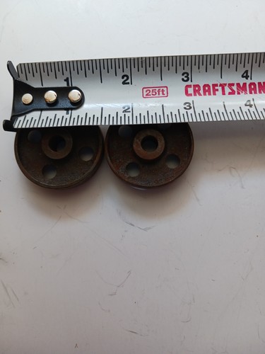 Vintage cast iron wheels - cast, wheels.pair