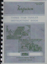 Ferguson Three Ton Tractor Trailer Operator Instruction Manual Book
