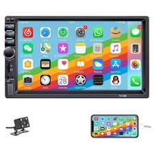 7" Double 2 DIN Car Stereo Radio Touch Screen USB Bluetooth Android/IOS Player