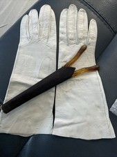 White Soft Kid Leather Vintage