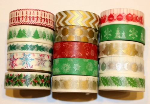 Washi tape christmas roll - christmas, m
