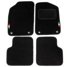 For Fiat 500 2012 Onwards Tailored Carpet Car Mats Black 4pcs Floor Set