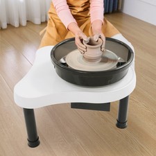 Pottery Wheel 12.6in/32cm Ceramic Wheel Machine Clay Forming DIY Art Craft White