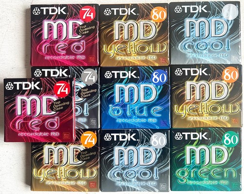 10x tdk minidisc 74min - tdk,