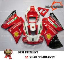 For 1996-2002 Ducati 916 996 748 Red White ABS Injection Bodywork Fairings Kit