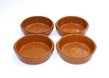 4 x CERAMIC RAMEKINS DISHES TAPAS OLIVES DESSERTS CHEESES DIPS - DIAMETER 12.6CM