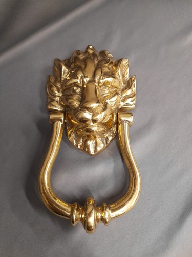Croft large lions head - lions, brass