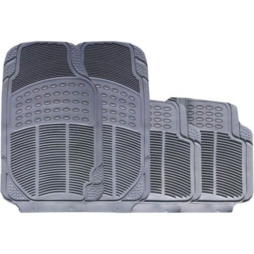 Car grey rubber floor mats - floor, set