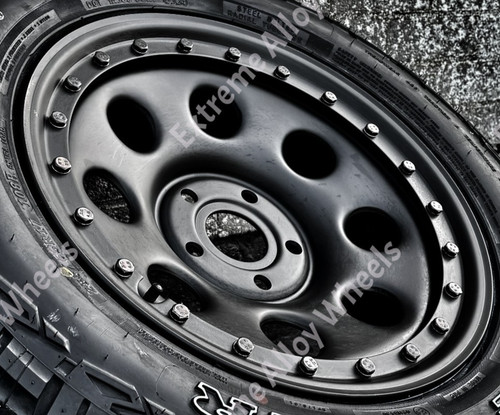 Black steel alloy - black, wheels