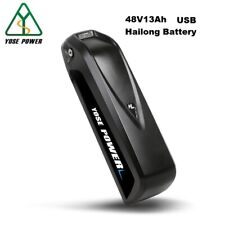 YOSE POWER 48V13Ah Li-ion Battery E-bike Down Tube Battery  Bottle USB Black