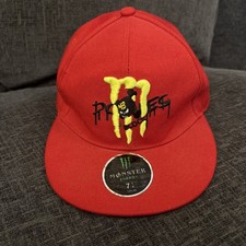 monster energy hat 7 1/4 red