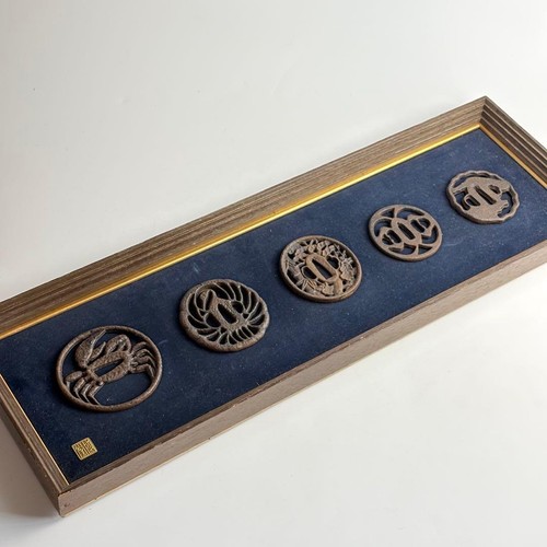 Japanese iron tsuba dragon - japanese,