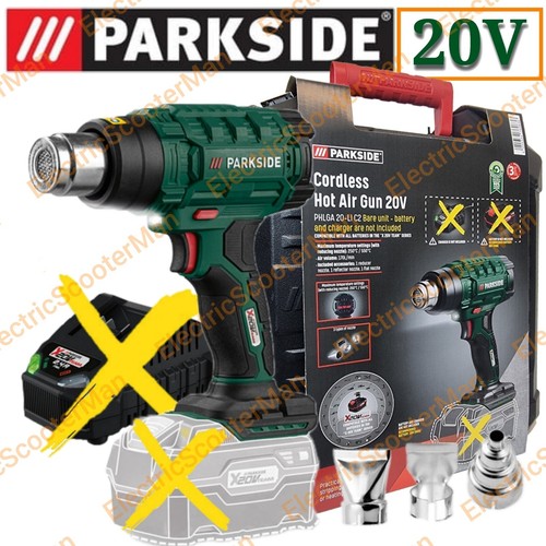 Parkside 20v cordless hot heat - 20v,