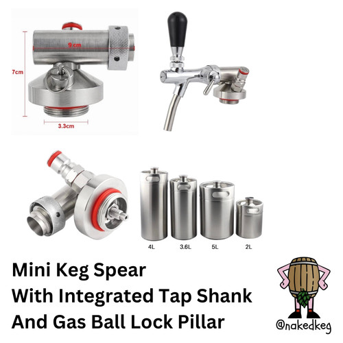 Mini keg steel - steel, spear