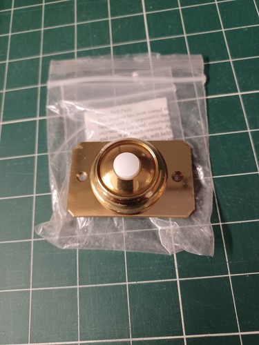 Door bell pushes - bell, brass/chrome