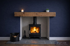 SOLID OAK BEAM Fireplace