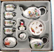Rare Paul Cardew Alice In Wonderland Miniature Teaset Mint in Box
