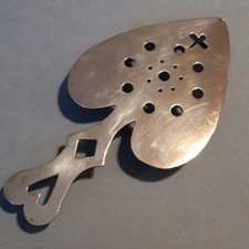 Solid Brass Trivet Spade