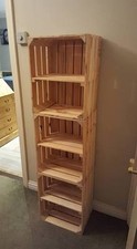 3 x APPLE CRATES with SHELF -