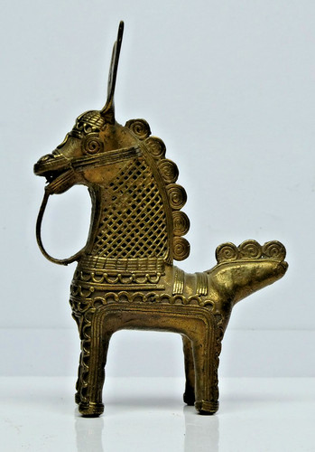 Ethnic brass cast - ethnic, horse