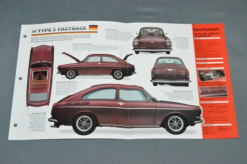 1961 1973 type - 1961-1973, fastback
