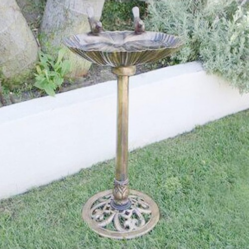 Large garden bird bath shell - bird,