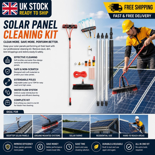 Water fed cleaning pole - fed,