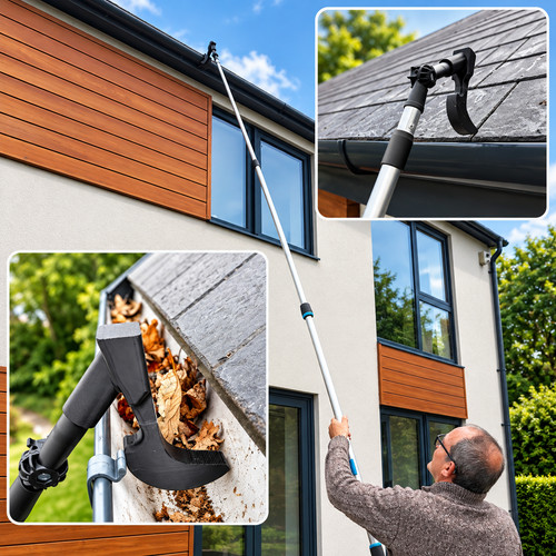 Gutter cleaner pole - gutter,