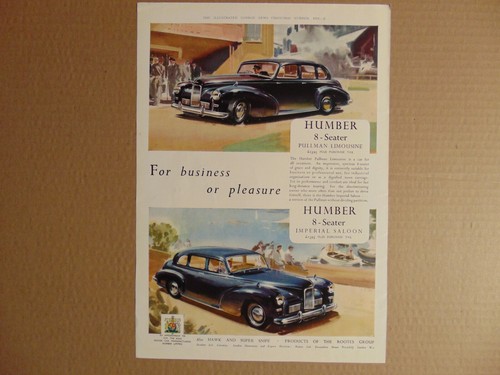 1950 humber seater - humber, 8-seater