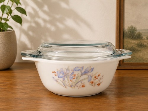 Vintage pyrex england blue - pyrex,
