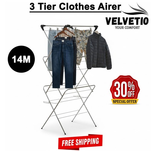 Tier clothes dryer airer - clothes,