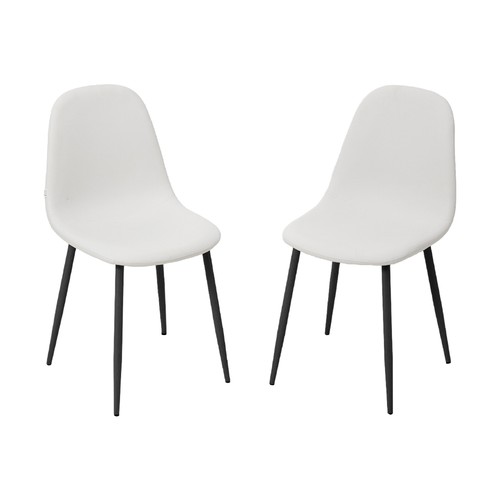 Leather dining chairs - 4x,