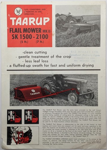 Vintage taarup flail mower - taarup,